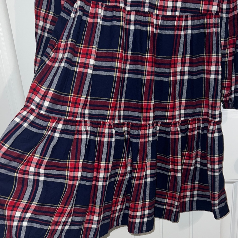 Crewcuts Classic Red and Blue Plaid Girls Dress - Size 10 - Picture 6 of 9
